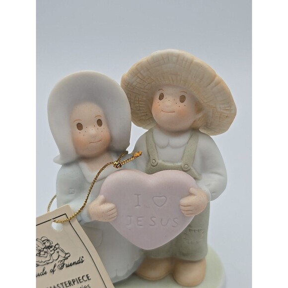 Homco Masterpiece Circle of Friends I Love Jesus 1994 Rare Retired Vintage - Picture 12 of 12